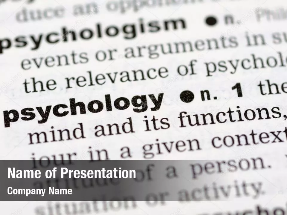 Definition Of Psychology