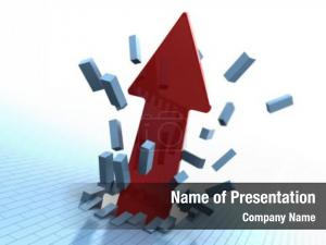 Arrow Breaking Through PowerPoint Template