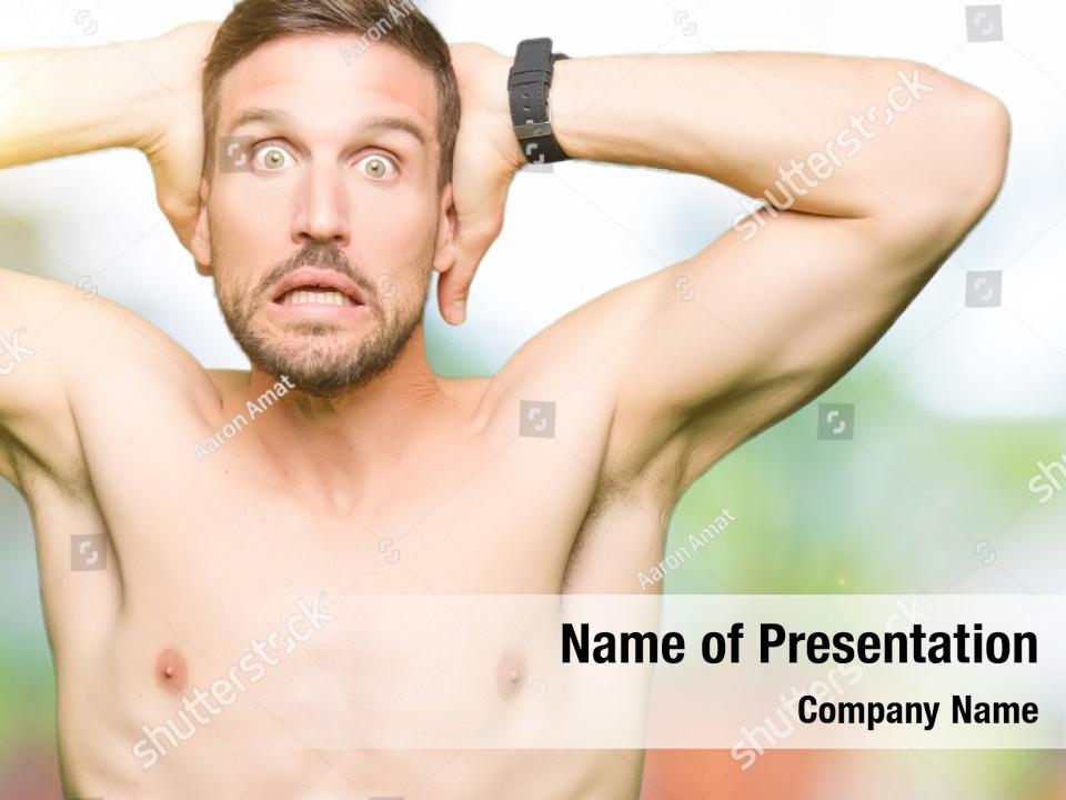 Shirtless Shirtless Handsome Muscular Powerpoint Template Shirtless