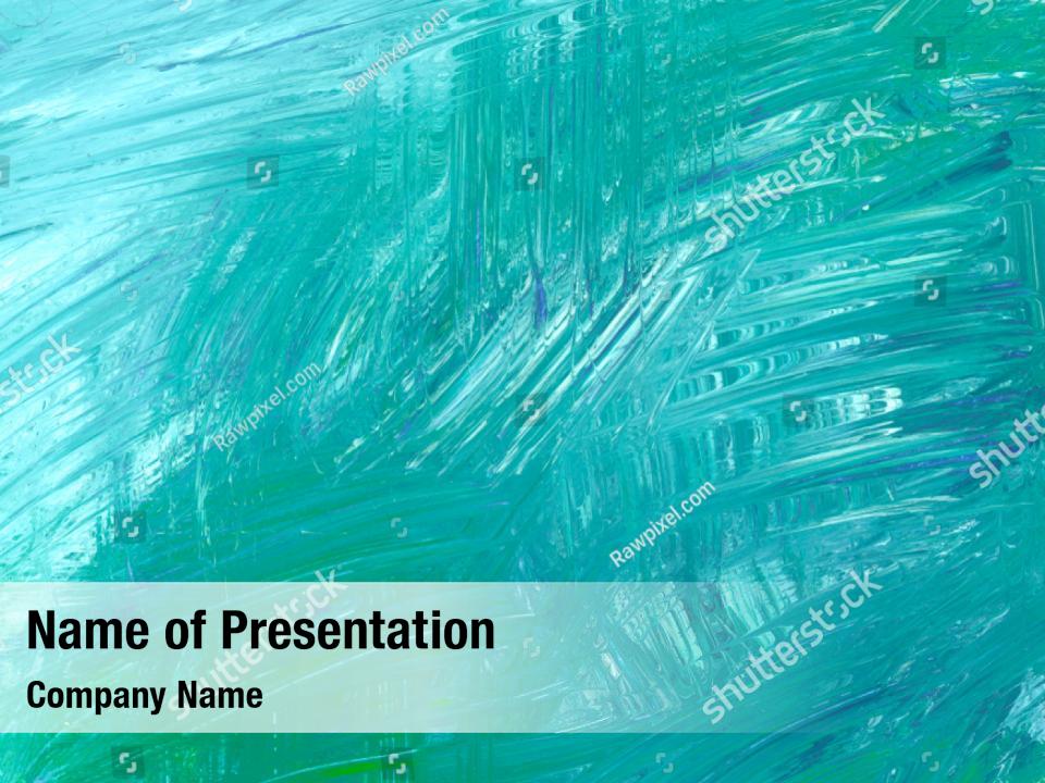 Teal abstract texture PowerPoint Template - Teal abstract texture