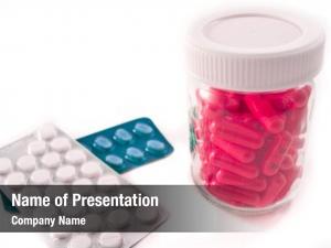 Pharmaceutical colored pills and tablets PowerPoint Template ...