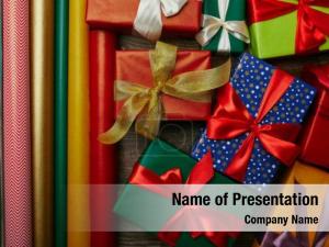 Wrapped Presents PowerPoint Template