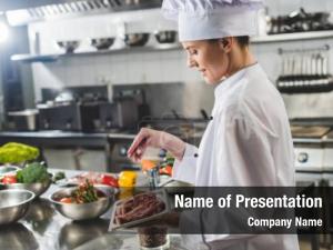 Female Chef PowerPoint Template