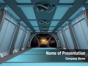 Sci Fi Tunnel PowerPoint Template