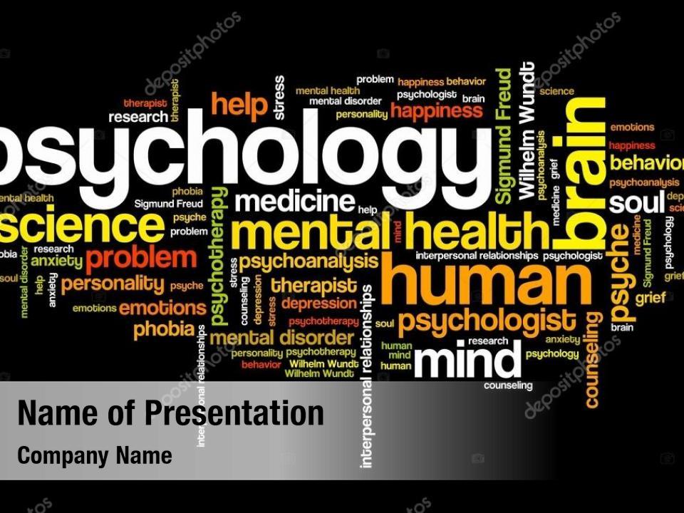Psychotherapy mental health concept PowerPoint Template Psychotherapy