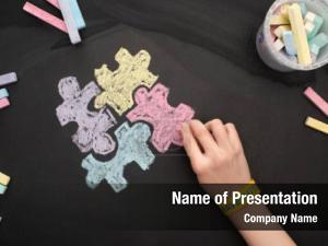 Blackboard Drawing PowerPoint Template