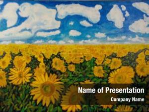 Flower Painting PowerPoint Template