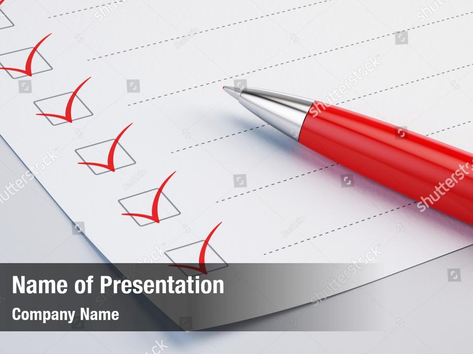 Checklist Concept Powerpoint Background PowerPoint Template - Checklist ...