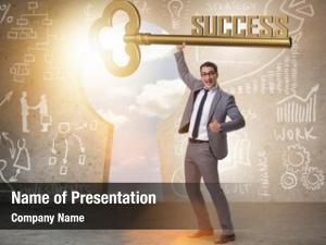 Success businessman key business concept