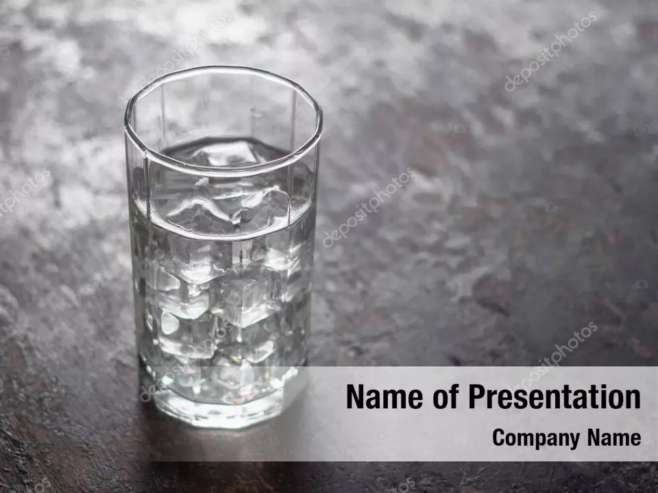 Glass Of Water And Ice