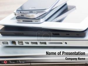 Modern Electronic Devices PowerPoint Template