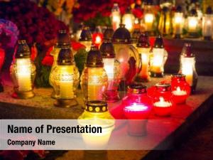 Colorful candles powerpoint background