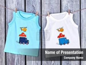 Baby Clothes Illustration PowerPoint Template