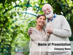 Elderly Spouse PowerPoint Template