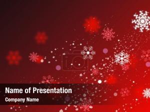 Colorful Snowflakes Background PowerPoint Template