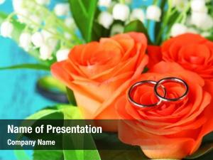 Wedding wedding rings bouquet, close up,