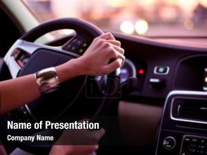 Driving Wheel PowerPoint Template