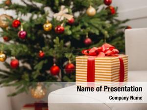 Christmas Gift Box PowerPoint Template