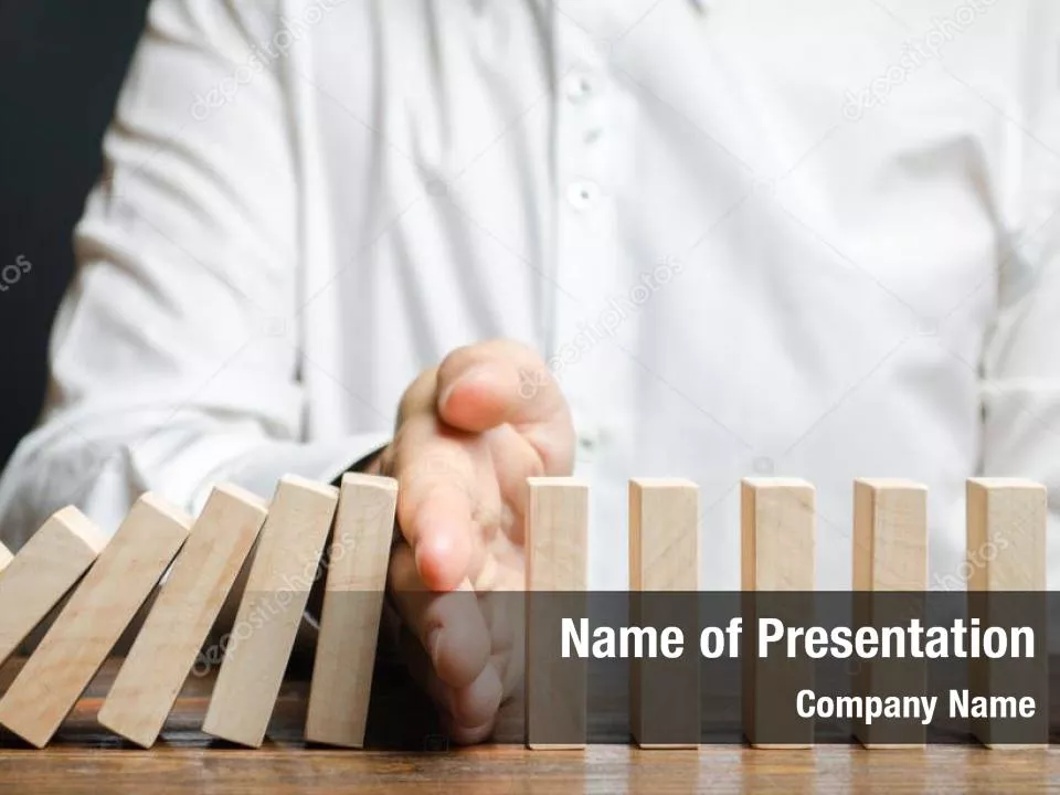 Man Stops Domino Effect