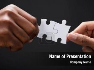 Puzzle Of Partnership PowerPoint Template