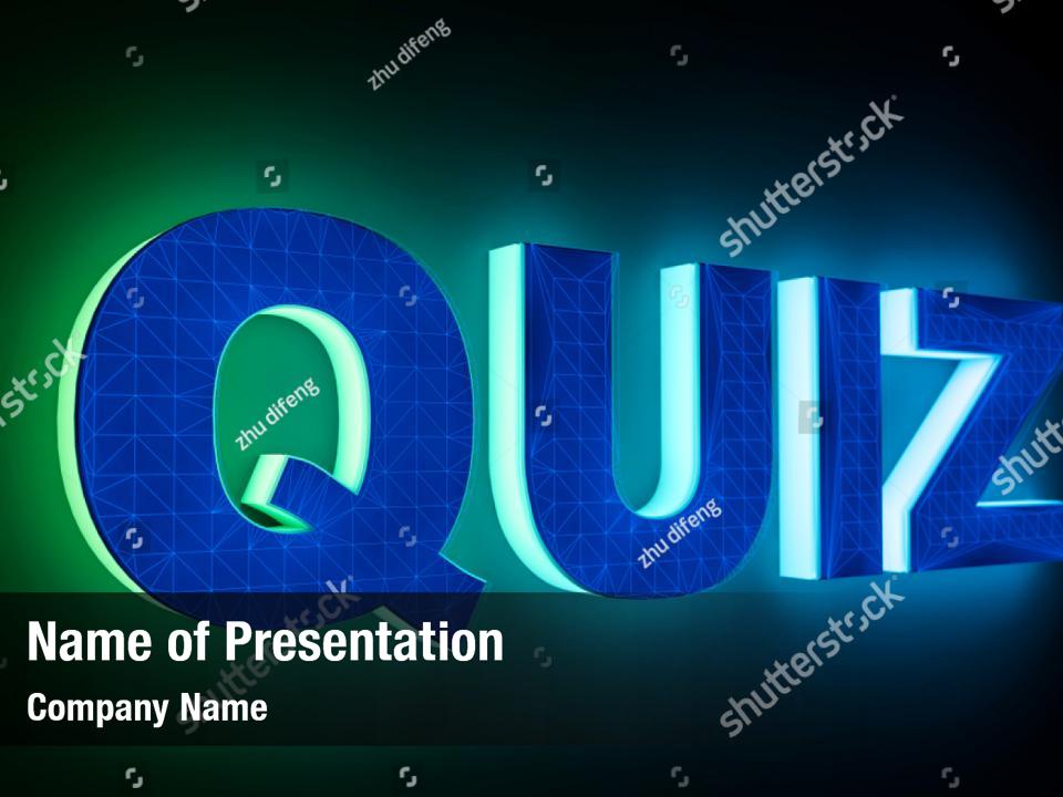 Quiz flat PowerPoint Template - Quiz flat PowerPoint Background