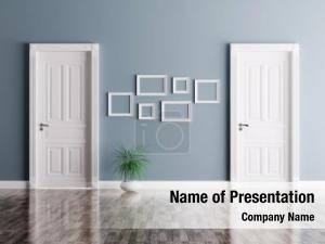 Two Doors PowerPoint Template