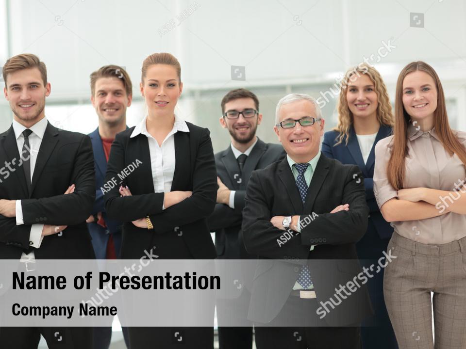 Team portrait powerpoint template PowerPoint Template - Team portrait ...