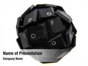 Keyboard Ball PowerPoint Template