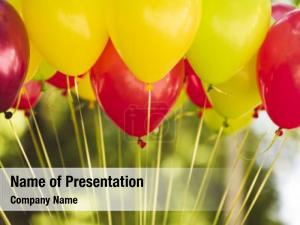 Bunch of Balloons PowerPoint Template