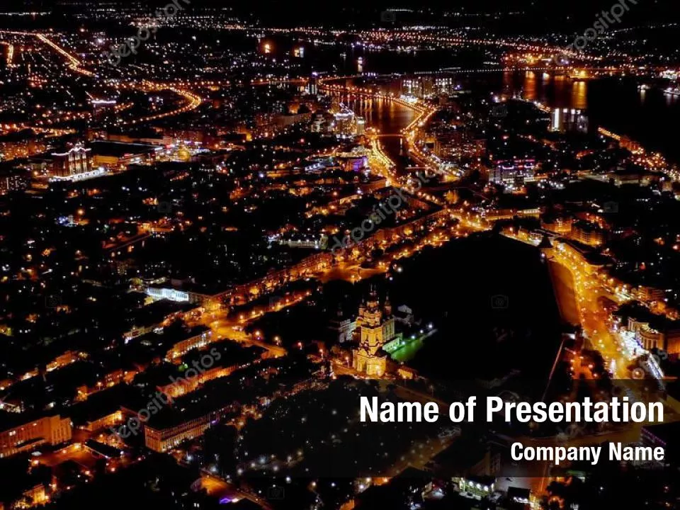 View of a Night Town