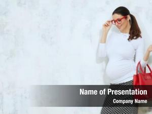 Pregnant fashion portrait businesswoman pregnant