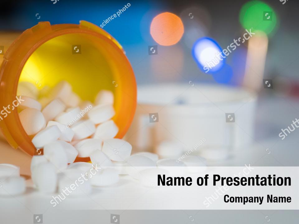 Orange And White Pills PowerPoint Template - Orange And White Pills ...