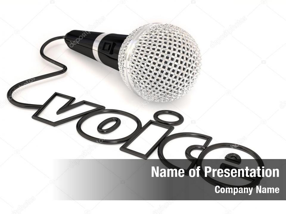 Microphone voice word cord illustrate