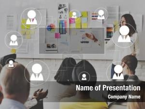 Seminar, business team discussion team PowerPoint Template