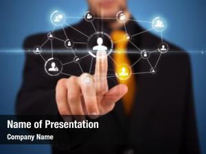 Online Business Networking PowerPoint Template
