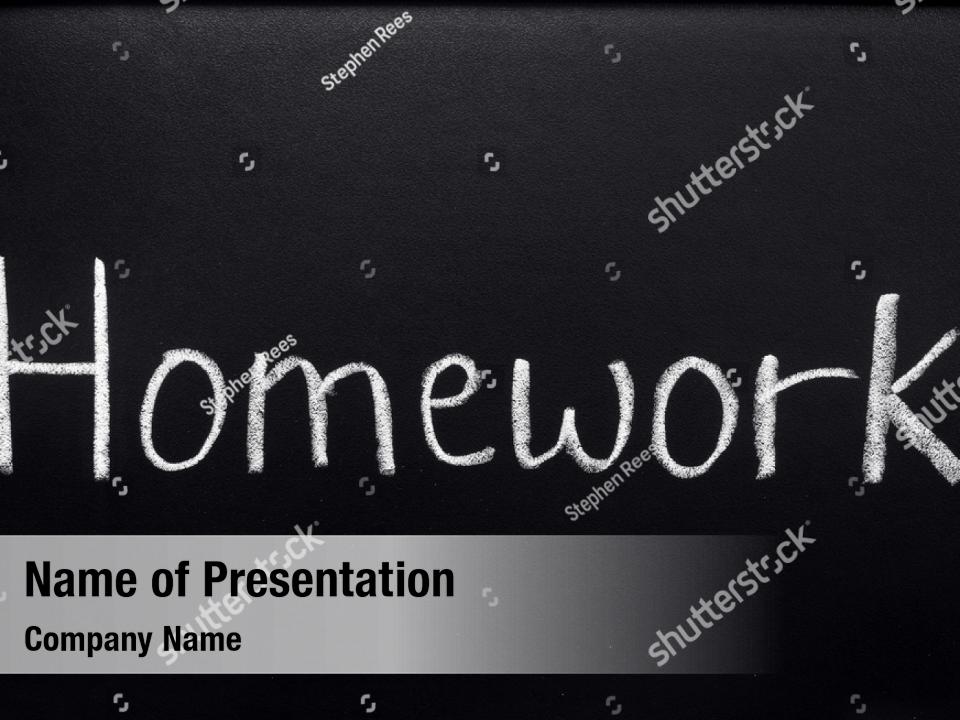 homework powerpoint template