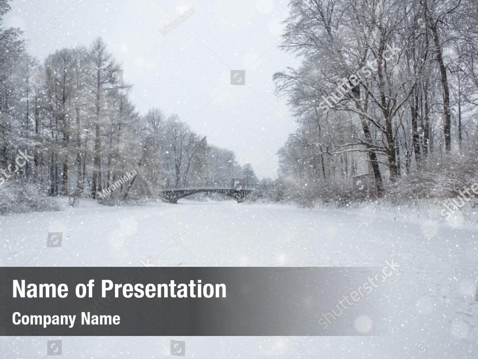 Winter wonderland powerpoint theme PowerPoint Template Winter