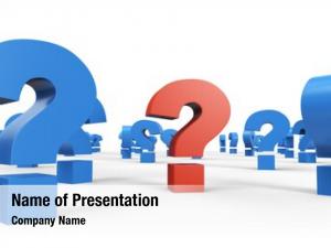 Red question powerpoint theme