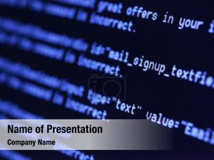 Code closeup programming language 