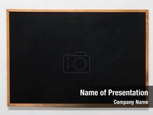 Blackboard empty school wooden frame