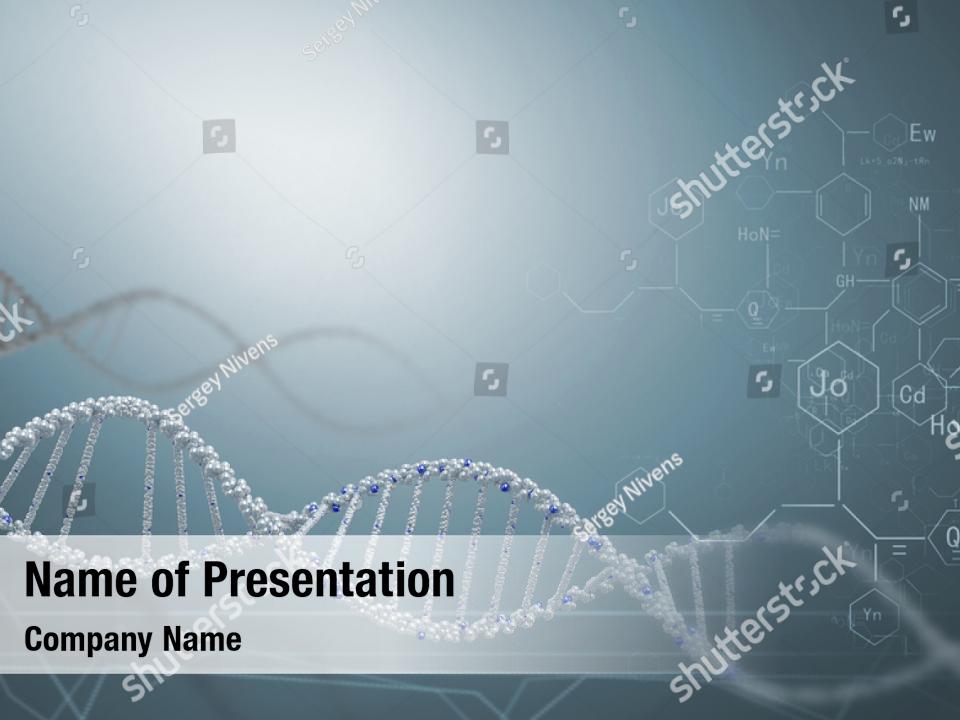 Biotechnology genetic medicine with dna PowerPoint Template ...