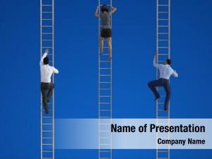 Ladder climb corporate business concept