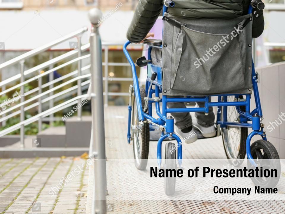 Paralyzed man powerpoint theme PowerPoint Template Paralyzed man