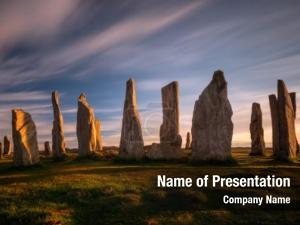 Sunset callanish stones light, lewis,