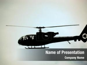 Gazelle army helicopter air  PowerPoint Template