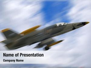 Jet military fighter airplane motion