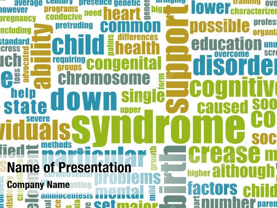 Condition down syndrome concept background