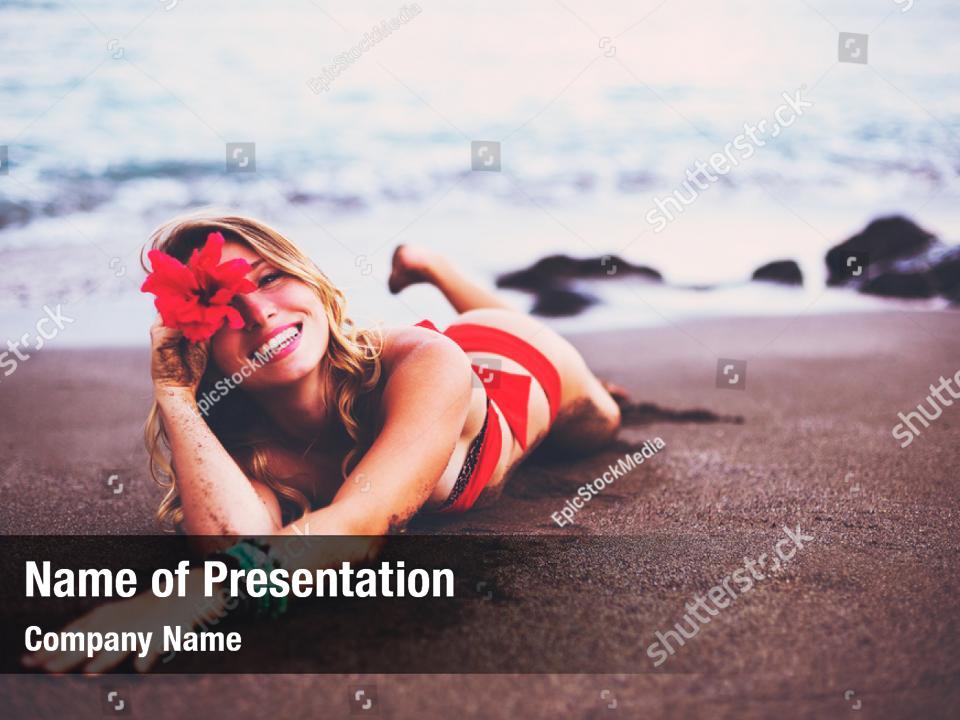 Sexy Woman Body Bikini Wave Powerpoint Template Sexy Woman Body Bikini Wave Powerpoint Background 