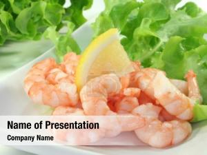 Shrimp many raw lemon lettuce