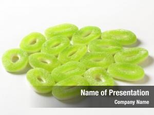 Circles green jelly  